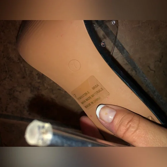 🩴Cape Robbin Teal Clear Crystal Studded Stilettos - Picture 5 of 8